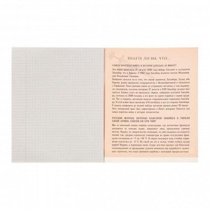 Тетрадь предметная в клетку 48 листов, 3D, "История", обложка мелованный картон, второй блок