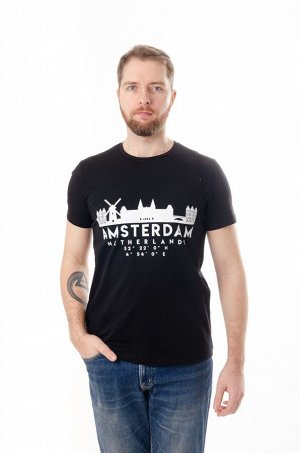 PA Мужская футболка Amsterdam черный