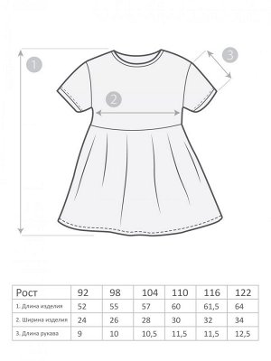 Платье Летнее платье для девочки выполнено из 100% хлопковой ткани  с ярким набивным рисунком. Модель с коротким рукавом.
Легкое платье из тонкого качественного трикотажа на каждый день. 
В жаркий лет