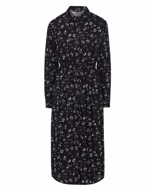 Платье жен. (002200)черно-белый