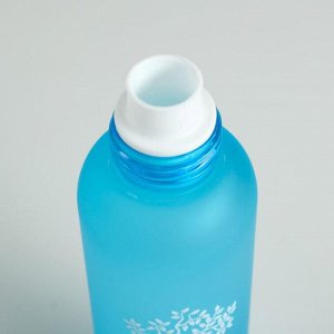 Бутылка для воды "Дерево жизни", 550 мл, спортивная, на шнурке, матовая, микс, 6.5х20.5 см