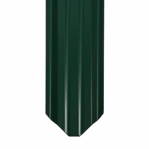 Штакетник металлический, 6,5 см ? 1 м, зелёный мох, «Дача»