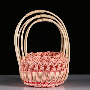 Набор корзин, 3 шт, 23x12/38 см, 21x11/37 см, 19x10/36 см, ротанг