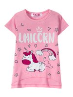 Футболки для девочек &quot;Unicorn rose&quot;, цвет Розовый