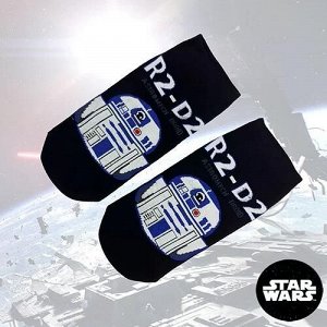 09592 Тематические носки серии STAR WARS "R2-D2" р-р 38-43 (УКОРОЧЕННЫЙ/темно-синий)