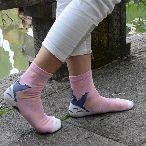 10956 Тематические носки серии Мир Хаяо Миядзаки "Мой сосед Тоторо", р-р 35-39, (розовый)