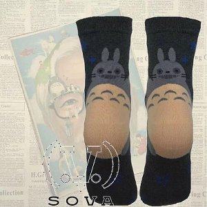 10970 Тематические носки серии Мир Хаяо Миядзаки "Мой сосед Тоторо", р-р 35-39, (серый)