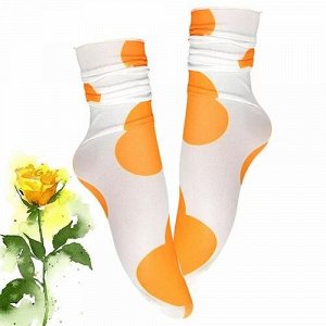 25974 Дизайнерские носки серии Fashion Step "Винтажное лето", one size (белый/оранжевые цветы), 2690000025974