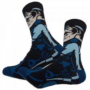 33382 Тематические носки серии DC Comics "Дик Грейсон. Найтвинг", р-р 38-44 (черный/темно-синий), 2690000033382