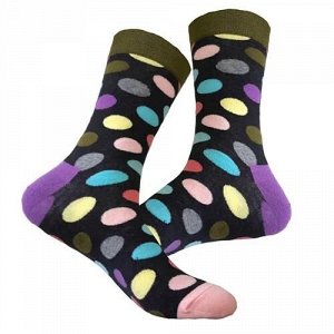 13285 Дизайнерские носки серии В гармонии с природой "Весна. Разноцветные пузыри", р-р 38-44, 2690000013285