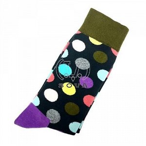 13285 Дизайнерские носки серии В гармонии с природой "Весна. Разноцветные пузыри", р-р 38-44, 2690000013285