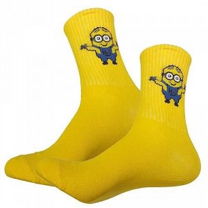 36765 Тематические носки серии Миньоны "Миньон-обнимашка", р-р 36-42 (желтый)