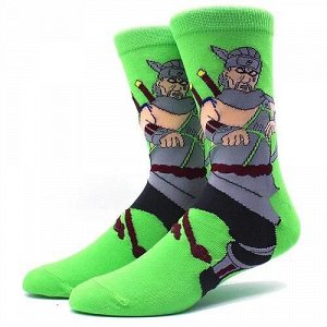 28142 Тематические носки серии Наруто "Киллер Би", р-р 38-44 (зеленый)