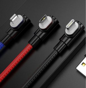 Магнитный USB кабель Magnetic Data Cable 90* For Lightning