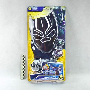 Маска набор Черная Пантера (Black Panther)(маска+перчатки+оружие)(№8807)