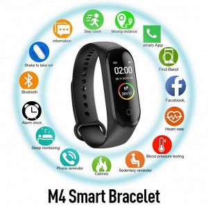 Smart фитнес-браслет M4 (пульс,кол-во шагов,часы)