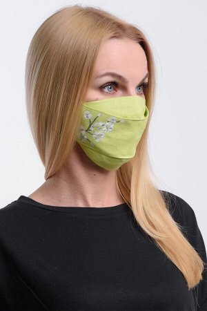 Polinushka Женская маска для лица многоразовая модель Ж513 с росписью