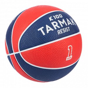 Детский баскетбольный мяч Mini В, размер 1. До 4 лет. Красный и синий. TARMAK
