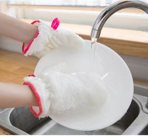 Варежка для мытья посуды и влажной уборки