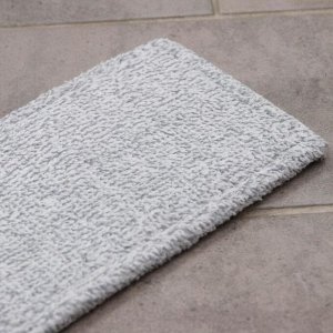 Насадка для плоской швабры, 41x12 см, микрофибра, серая