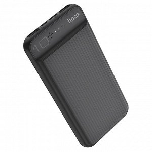Внешний аккумулятор Hoco J52 New joy mobile power bank 10000mAh (USB*2) (black) (поврежденная упаковка)
