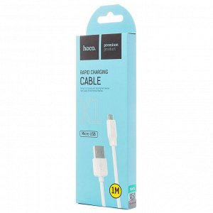 Кабель USB - micro USB Hoco X1 Rapid  100см 2,4A (white)