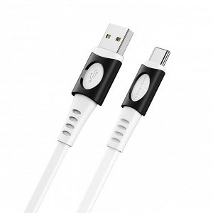 Кабель USB - Type-C Borofone BX35 Carib  100см 3A (white)