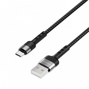 Кабель USB - micro USB Borofone BX34 Advantage  100см 2,4A (black)