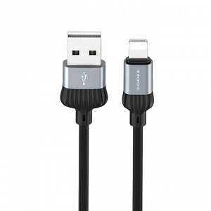 Кабель USB - Apple lightning Borofone BX28 Dignity  100см 2,4A (gray)