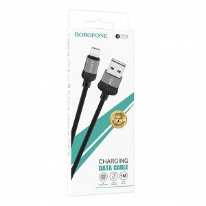 Кабель USB - Apple lightning Borofone BX28 Dignity  100см 2,4A (gray)