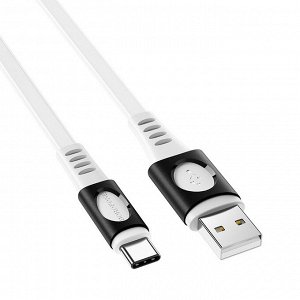 Кабель USB - Type-C Borofone BX35 Carib  100см 3A (white)