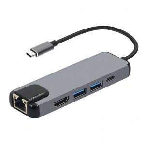 Хаб USB Type-C BYL-2015 (HDMI, USB-C, USBx2, Ethernet)