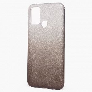 Чехол-накладка SC097 Gradient для "Huawei Honor 9A" (black/silver)