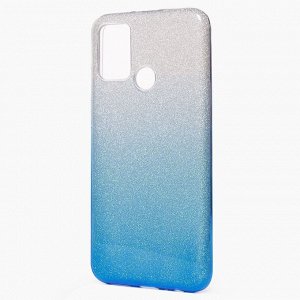 Чехол-накладка SC097 Gradient для "Huawei Honor 9A" (black/silver)