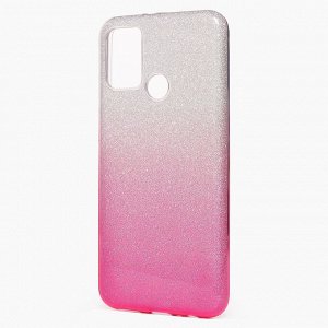 Чехол-накладка SC097 Gradient для "Huawei Honor 9A" (black/silver)