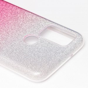 Чехол-накладка SC097 Gradient для "Huawei Honor 9A" (black/silver)