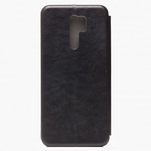 Чехол-книжка BC002 для "Xiaomi Redmi 9" (black) откр.вбок