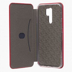 Чехол-книжка BC002 для "Xiaomi Redmi 9" (black) откр.вбок