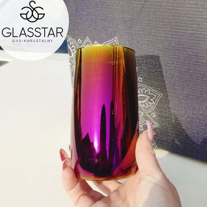 Гусь хрустальный Набор стаканов Glasstar "Королевская фуксия" / 6 шт. 330 мл