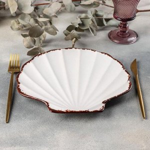 Блюдо «Ракушка» Antica perla, 24x24,5 см