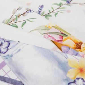 Скатерть Этель Spring easter d=214 см +/-3 см, 100% хлопок, саржа 190 г/м²