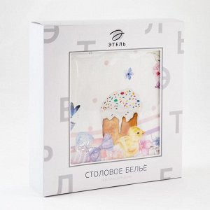 Скатерть Этель Spring easter d=214 см +/-3 см, 100% хлопок, саржа 190 г/м²