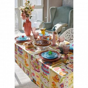 Скатерть Доляна «Светлая Пасха», 145x144 см, 100% хлопок, рогожка 164 г/м²
