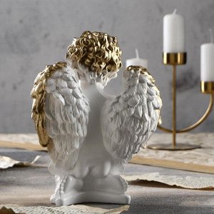 Статуэтка "Ангел молящийся", золотистый, 25 см