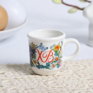 Кружка для святой воды «Цыплята в цветах» на пасху, 5.5x4x3 см