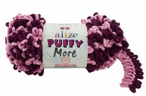 Пряжа Alize Puffy MORE 150 гр №6278 Фиолетовый