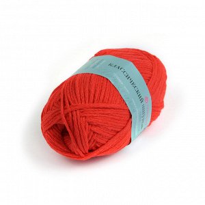 Пряжа для вязания ПЕХ "Классический шнурок" (60% хлопок, 40% акрил) 5х50г/135м цв.006 красный