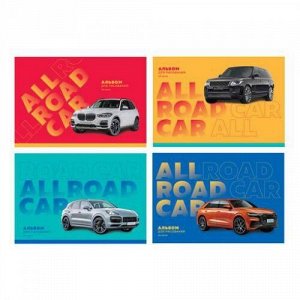 Альбом для рисования 24л "All road car" (ассорти) 9117 BG {Россия}