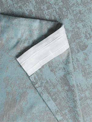 Швейный цех "Маруся" Комплект штор  бирюзового  оттенка: 2 шторы по 200 см
