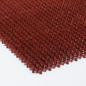 Покрытие ковровое щетинистое без основы «Травка», 40?53 см, цвет терракотовый